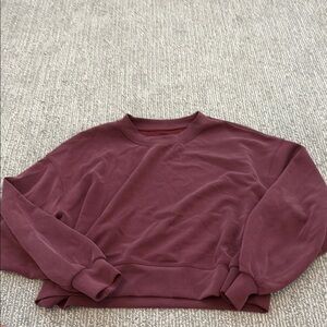 Burgundy Crewneck Softstreme Lululemon Sweatshirt
